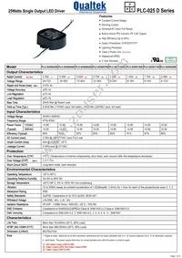 PLC-025S035D Datasheet Cover