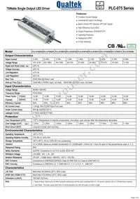 PLC-075S280 Datasheet Cover