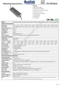 PLC-150S350 Datasheet Cover