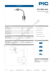 PLS-080A-6VAL Datasheet Cover