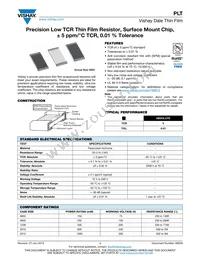 PLT1206Z1003LBTS Datasheet Cover