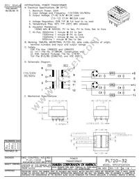 PLT20-32-130B Datasheet Cover