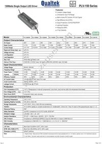 PLV-150S024 Datasheet Cover