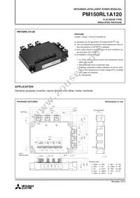 PM150RL1A120 Datasheet Cover