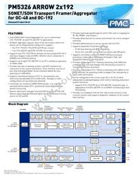 PM5326H-FI Datasheet Cover