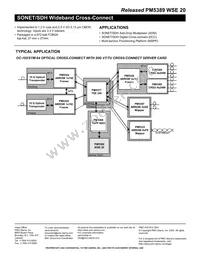 PM5389-FGI Datasheet Page 2