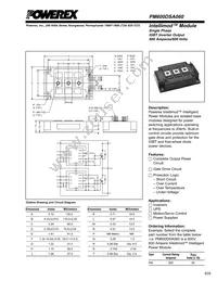 PM600DSA060 Datasheet Cover