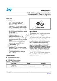 PM6675AS Datasheet Cover