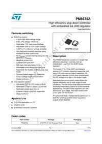 PM6675ATR Datasheet Cover