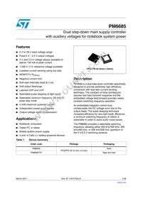 PM6685TR Datasheet Cover