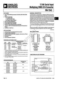 PM7543FSR Datasheet Cover