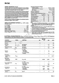 PM7543FSR Datasheet Page 2
