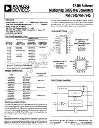 PM7545GPZ Datasheet Cover