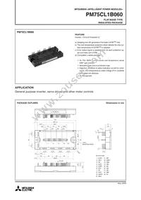 PM75CL1B060 Datasheet Cover