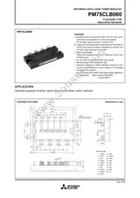 PM75CLB060 Datasheet Cover
