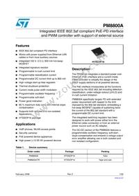 PM8800A Datasheet Cover