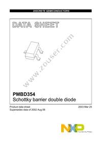 PMBD354 Datasheet Page 2