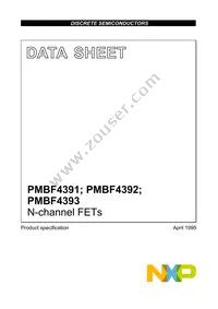 PMBF4392 Datasheet Cover