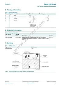 PMBT2907AQAZ Datasheet Page 2