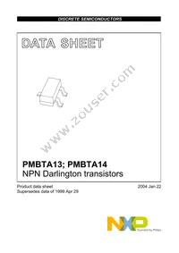 PMBTA13 Datasheet Page 2
