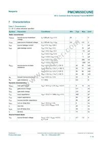 PMCM650CUNEZ Datasheet Page 7