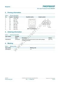 PMDPB80XP Datasheet Page 2