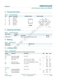 PMDT670UPE Datasheet Page 2