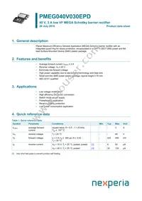 PMEG040V030EPDZ Datasheet Cover