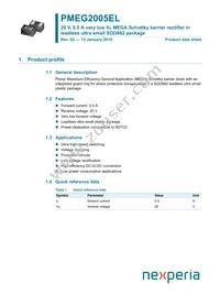 PMEG2005EL Datasheet Cover