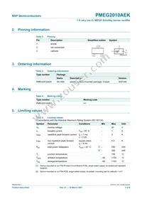 PMEG2010AEK Datasheet Page 2