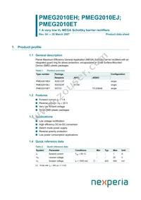 PMEG2010ET Datasheet Cover