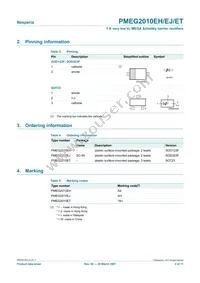 PMEG2010ET Datasheet Page 2