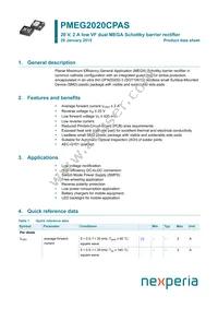 PMEG2020CPASX Datasheet Cover