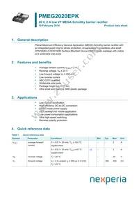 PMEG2020EPK Datasheet Cover