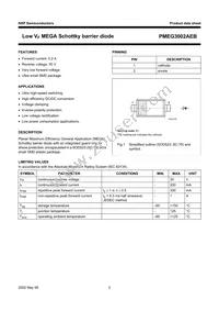 PMEG3002AEB Datasheet Page 3