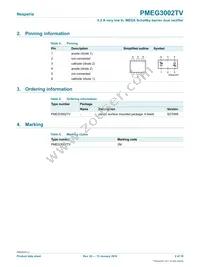 PMEG3002TV Datasheet Page 2