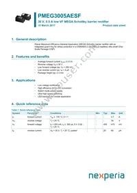 PMEG3005AESFYL Datasheet Cover