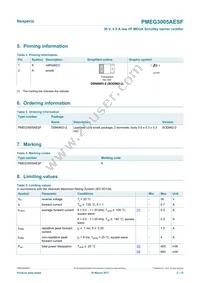 PMEG3005AESFYL Datasheet Page 2