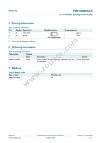 PMEG3010BER Datasheet Page 2