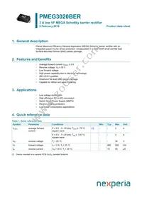 PMEG3020BER Datasheet Cover