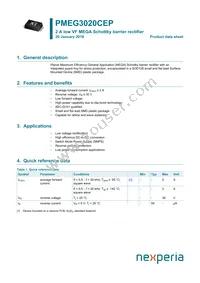 PMEG3020CEP Datasheet Cover