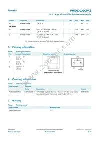 PMEG3020CPASX Datasheet Page 2