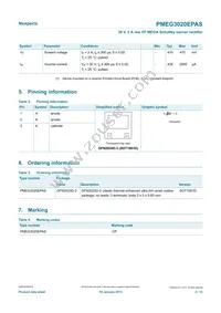 PMEG3020EPASX Datasheet Page 2