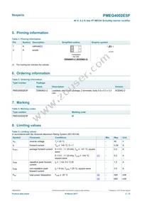 PMEG4002ESFYL Datasheet Page 2