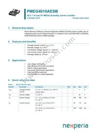 PMEG4010AESBZ Datasheet Cover