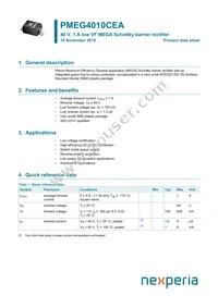 PMEG4010CEAX Datasheet Cover