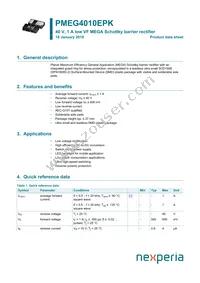 PMEG4010EPK Datasheet Cover