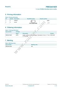 PMEG4010ER Datasheet Page 2