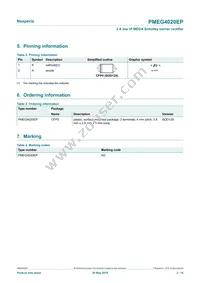 PMEG4020EP Datasheet Page 2