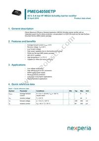 PMEG4050ETP Datasheet Cover